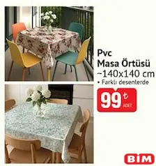 PVC MASA ÖRTÜSÜ 140X140 CM fiyat ve kampanya bilgisi